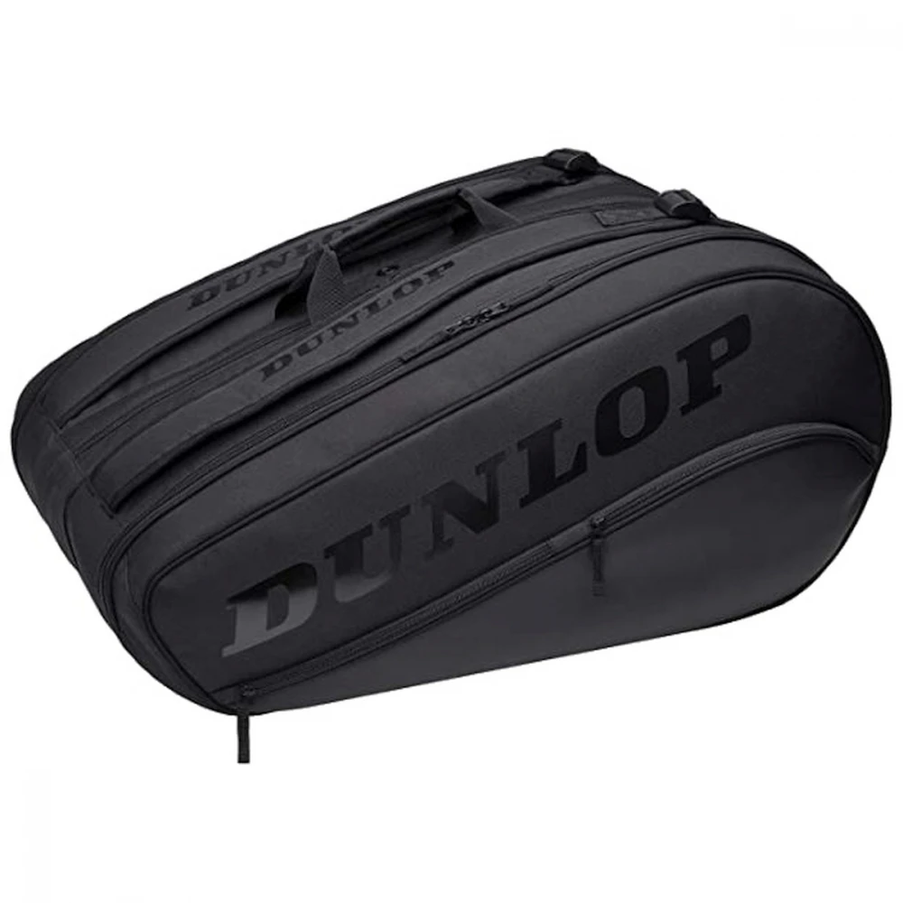 Dunlop Team 12 Racquet Thermo Tennis Bag (Black/Black) 1 Dunlop Team 12 Racquet Thermo Tennis Bag (Black/Black)