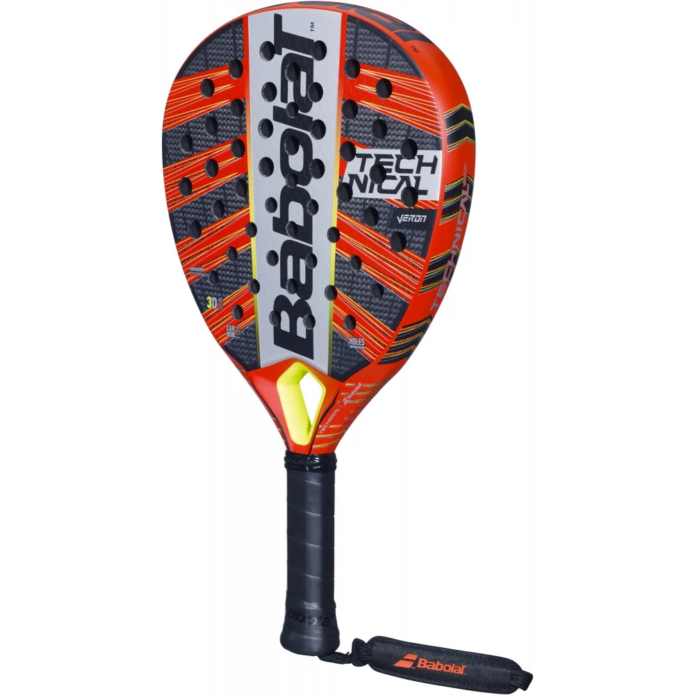Babolat Technical Veron Padel Racket (Red/Black) 2 Babolat Technical Veron Padel Racket (Red/Black) - Image 2