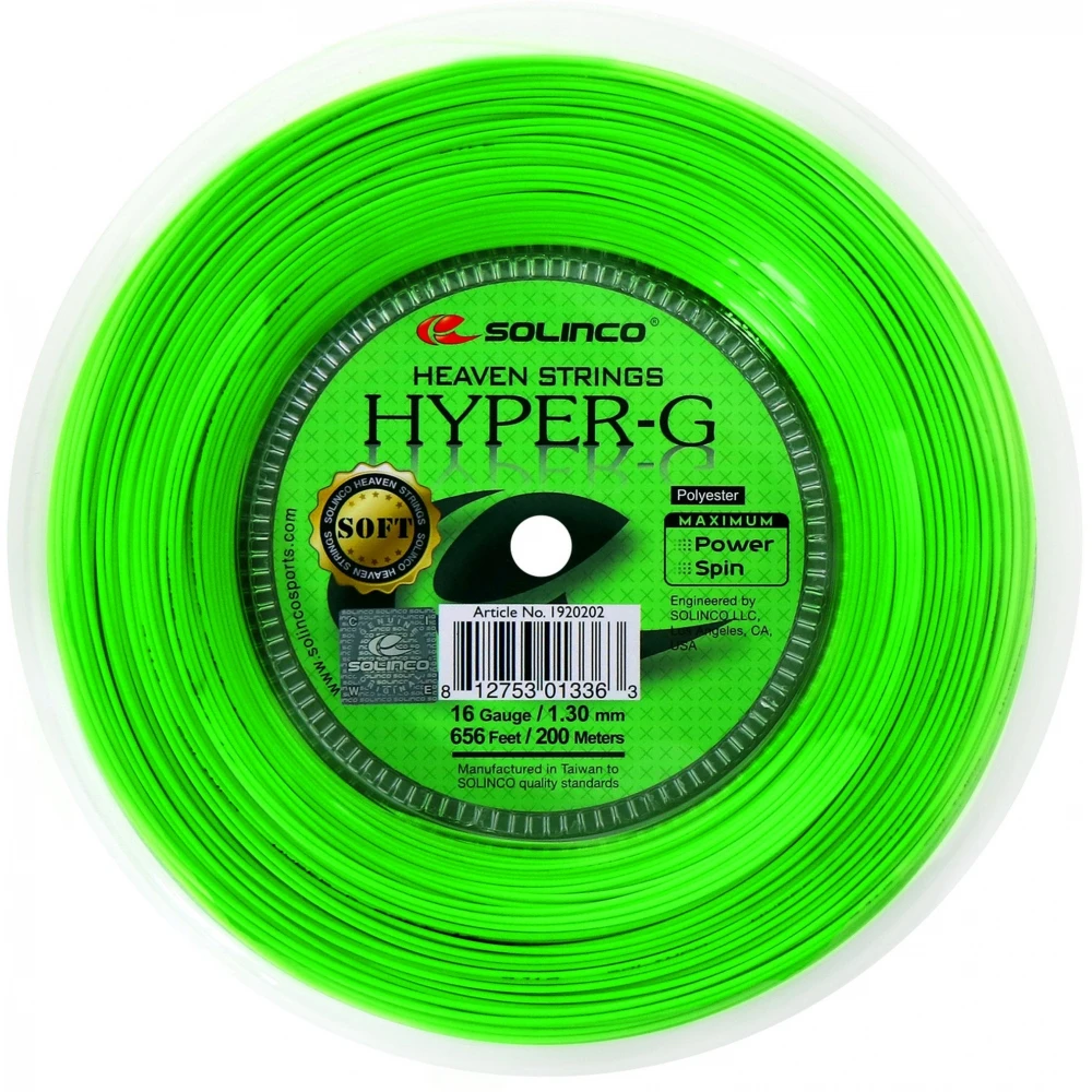 Solinco Hyper-G Soft 18g Tennis String (Reel) 1 Solinco Hyper-G Soft 18g Tennis String (Reel)