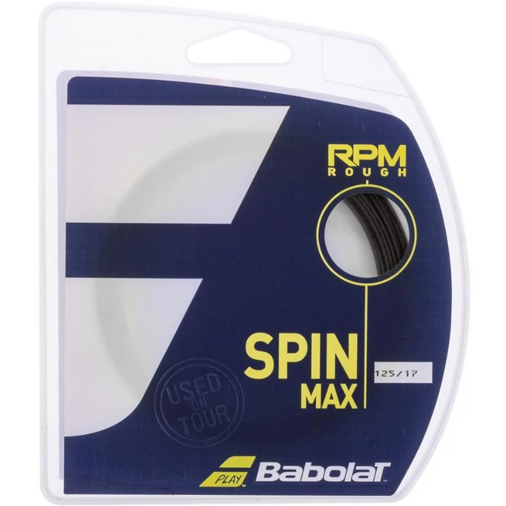 Babolat RPM Rough Spin Max 17g Tennis String (Set) 1 Babolat RPM Rough Spin Max 17g Tennis String (Set)