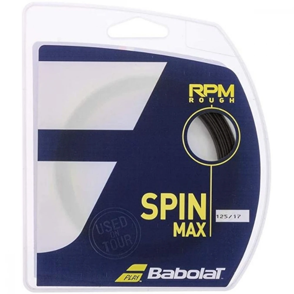 Babolat Rpm Rough Black Tennis String (Set) 1 Babolat Rpm Rough Black Tennis String (Set)