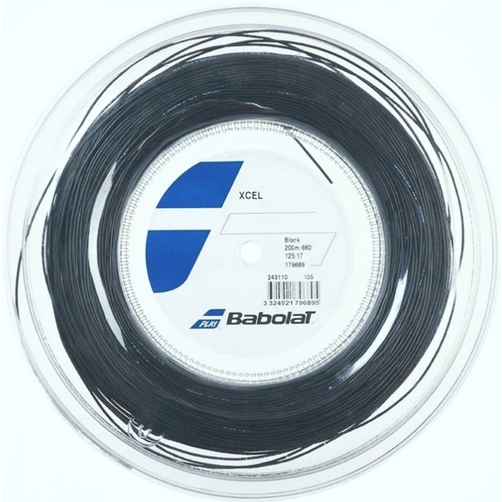 Babolat Xcel 16g Black Tennis String (Reel) 1 Babolat Xcel 16g Black Tennis String (Reel)