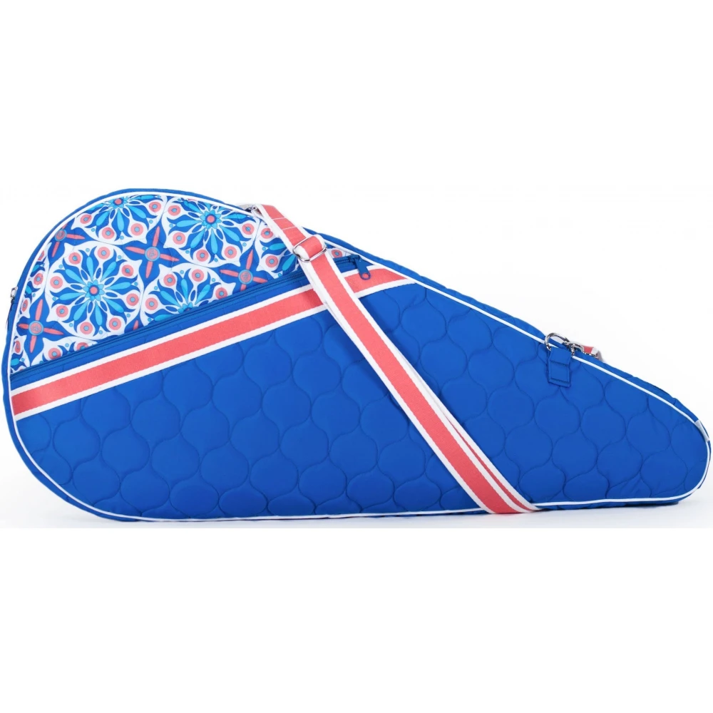 Cinda B Tennis Racquet Sleeve (Royal Bonita) 1 Cinda B Tennis Racquet Sleeve (Royal Bonita)