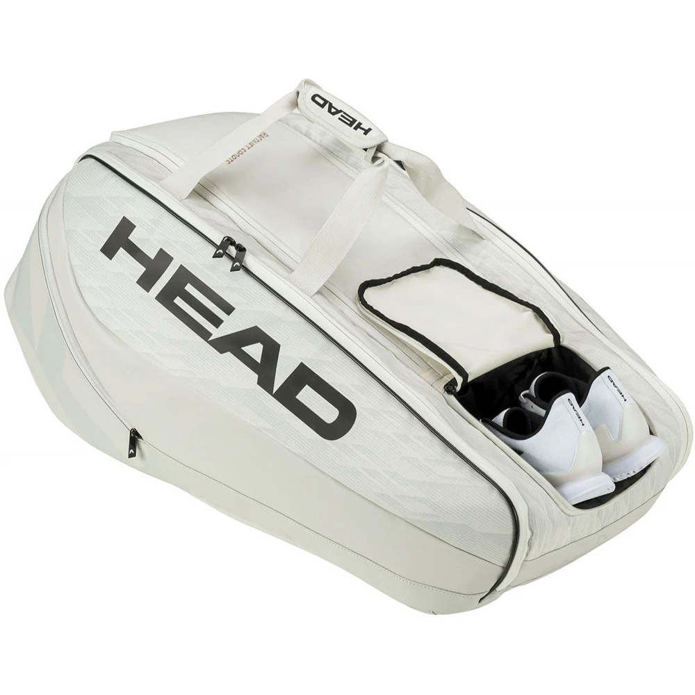 Head Pro X 12R XL Tennis Bag (Corduroy White/Black) 3 Head Pro X 12R XL Tennis Bag (Corduroy White/Black) - Image 3