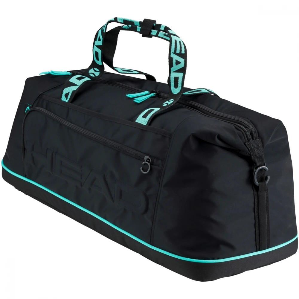 Head Coco Tennis Duffle Bag (Black/Mint) 1 Head Coco Tennis Duffle Bag (Black/Mint)