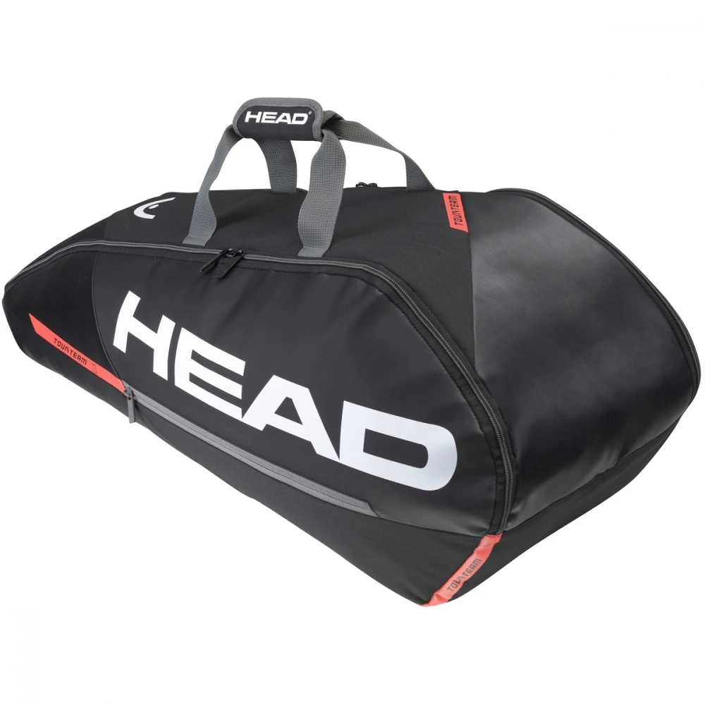 Head Tour Team 6R Combi Tennis Bag (Black/Orange) 1 Head Tour Team 6R Combi Tennis Bag (Black/Orange)