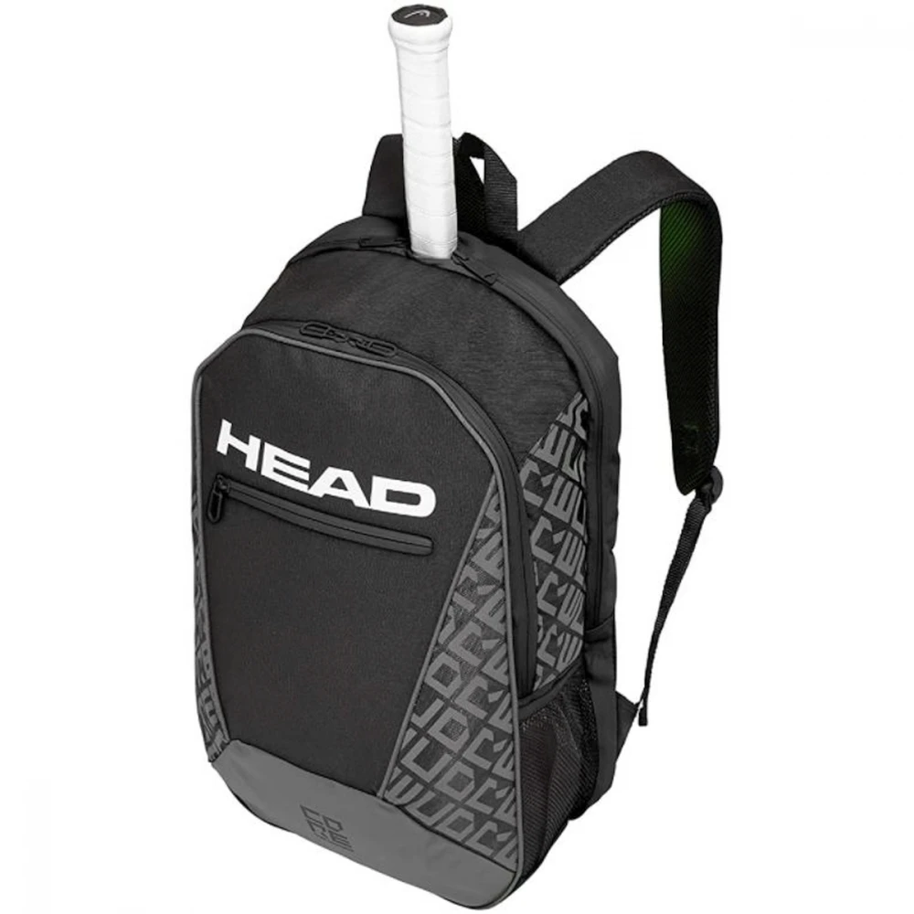 HEAD Core Tennis Backpack (Black/Grey)