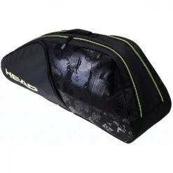 Head Extreme Nite 6R Combi Tennis Bag (Black/Neon Yellow)