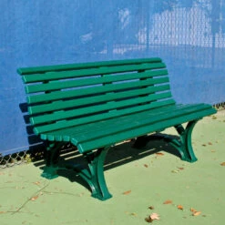 Douglas Deluxe Courtsider 6 1/2 Foot Court Bench (Forest Green)