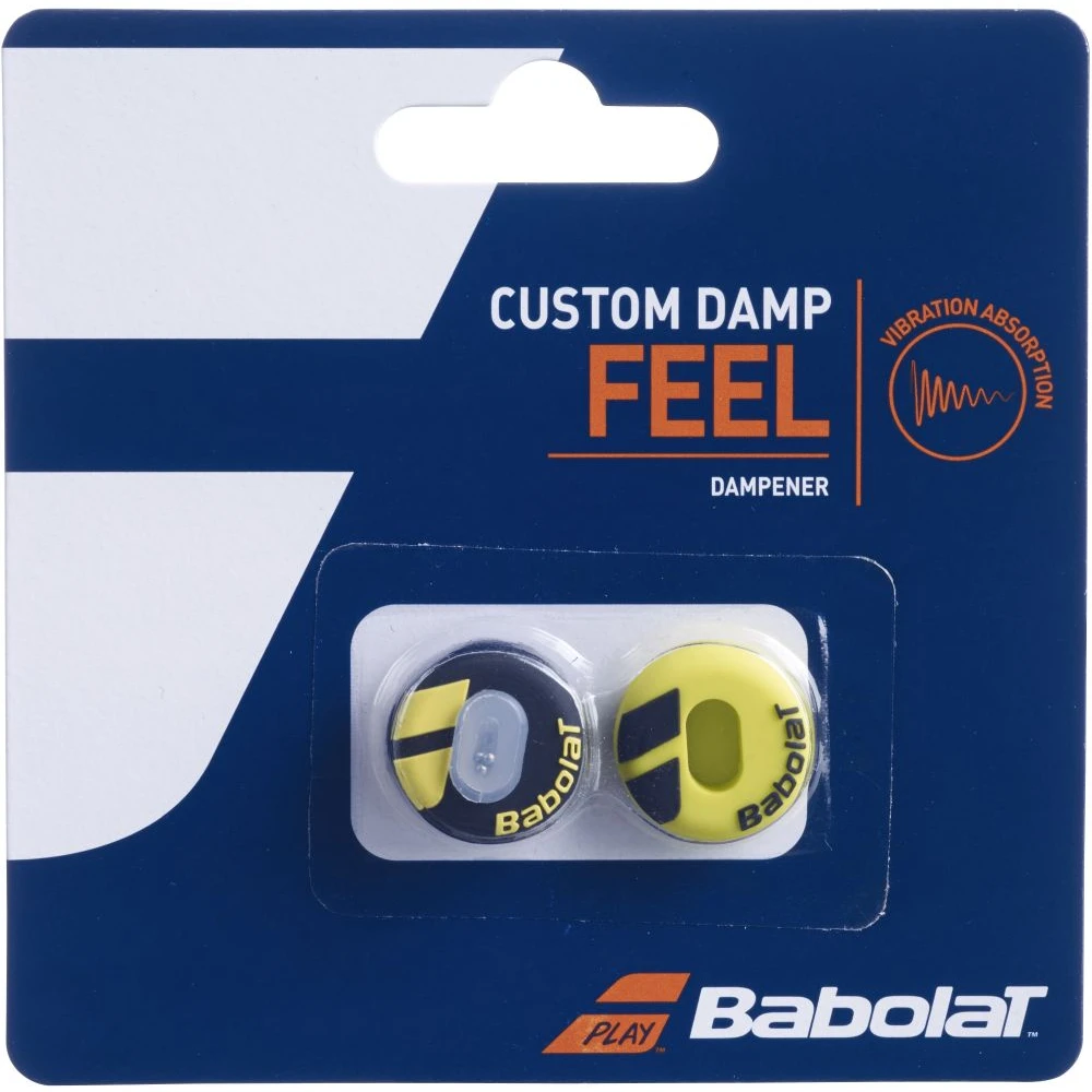 Babolat Custom Damp Feel Vibration Dampener X2 (Black/Yellow)