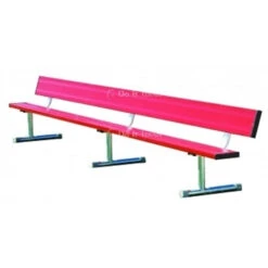 Permanent 7 1/2 Foot Bench W/ Back (Assorted Colors)