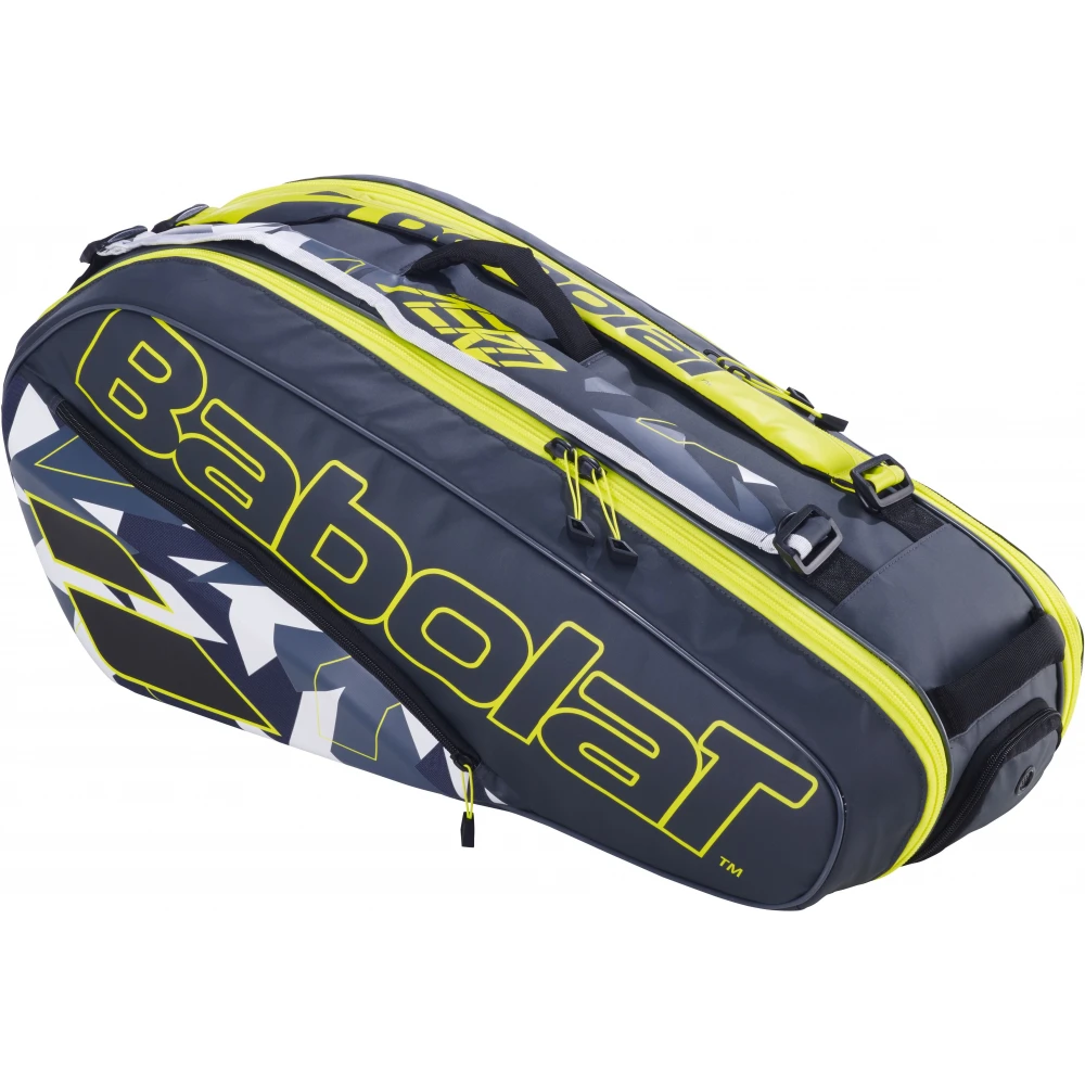 Babolat Pure Aero Racquet Holder X6 Tennis Bag (Black/Yellow)