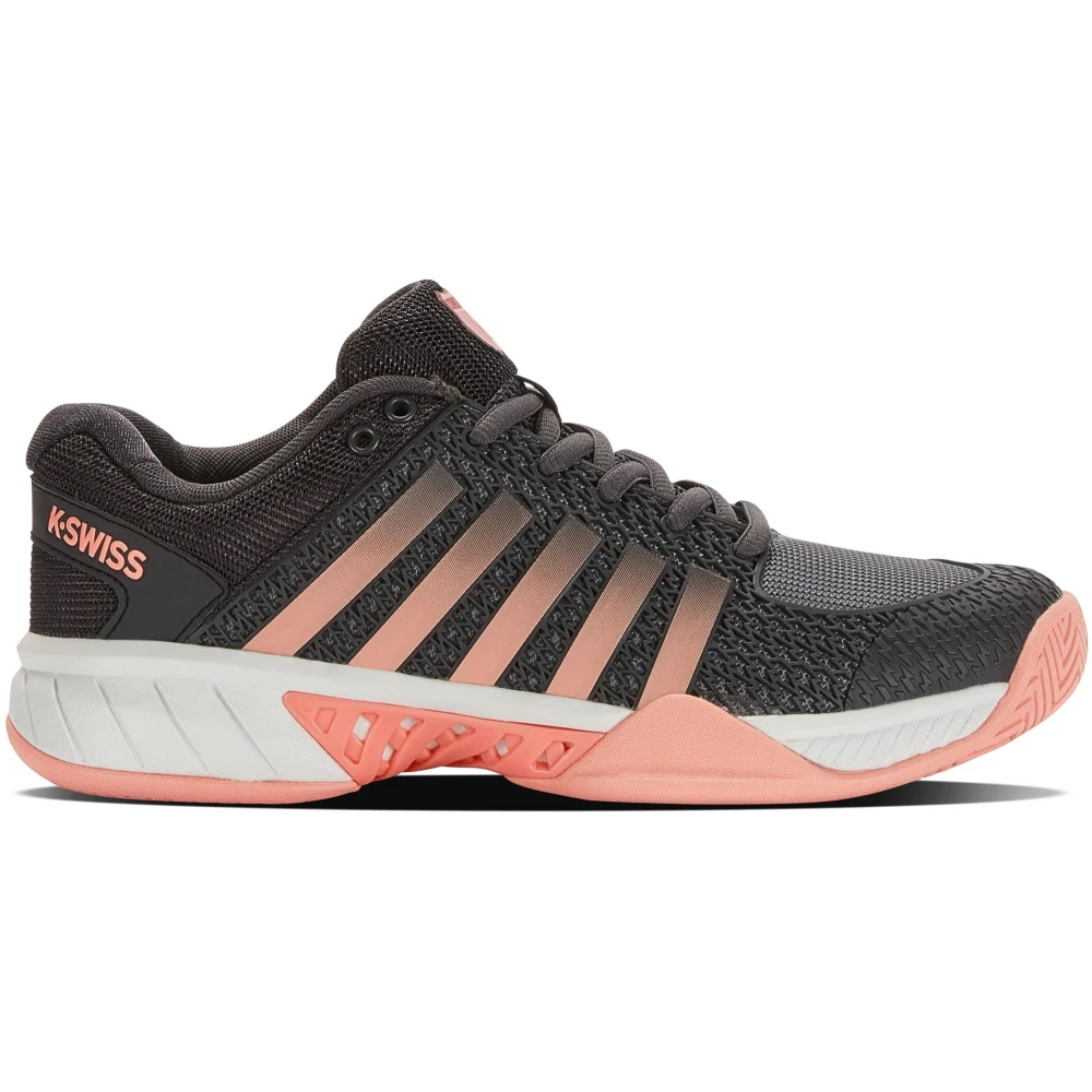 K-Swiss Women’s Express Light Pickleball Shoes (Asphalt/Steel Gray/Peach) 1 K-Swiss Women’s Express Light Pickleball Shoes (Asphalt/Steel Gray/Peach)