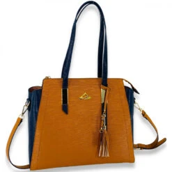 NiceAces Women’s Bala Handmade Vegan Leather Tennis Bag (Brown)