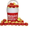 QuickStart 36 Red Felt Tennis Training Balls With Slogans