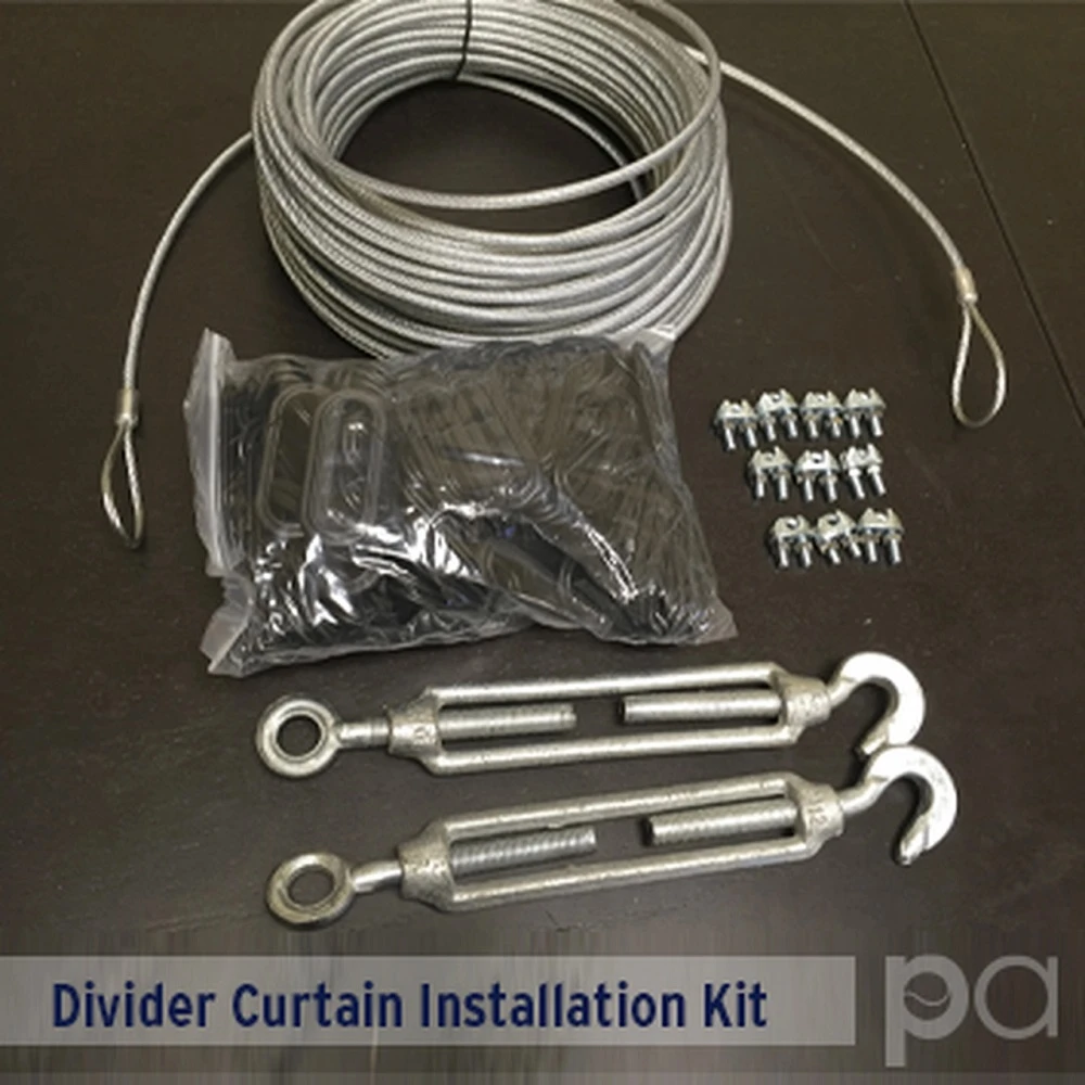 Divider Curtain Installation Kit - For 120ft Run 1 Divider Curtain Installation Kit - For 120ft Run