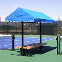 SunTrends 10-Foot Tennis Court Cabana Bench - Flat