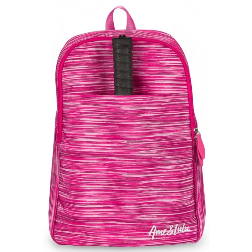 Ame & Lulu Drop Shot Pickleball Backpack (Pink Grunge)