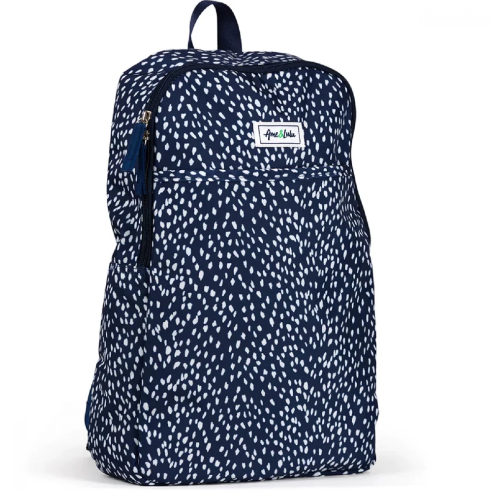 Ame & Lulu Drop Shot Pickleball Backpack (Navy Antelope) 3 Ame & Lulu Drop Shot Pickleball Backpack (Navy Antelope) - Image 3