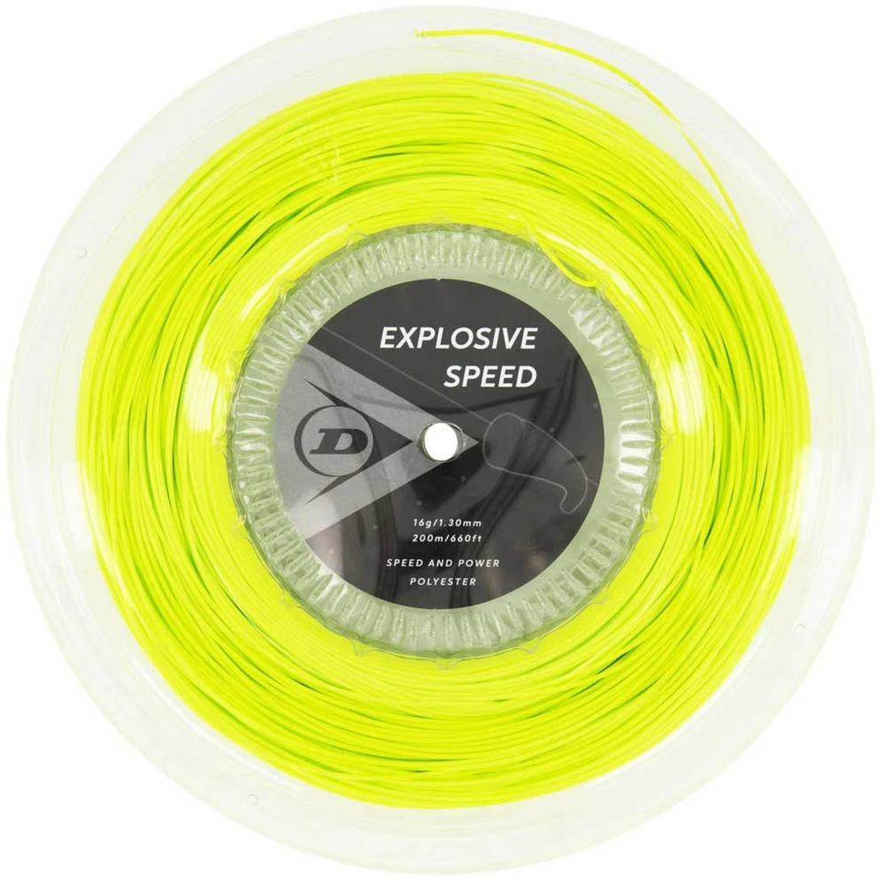 Dunlop Explosive Speed Yellow 16g Tennis String (Reel) 1 Dunlop Explosive Speed Yellow 16g Tennis String (Reel)