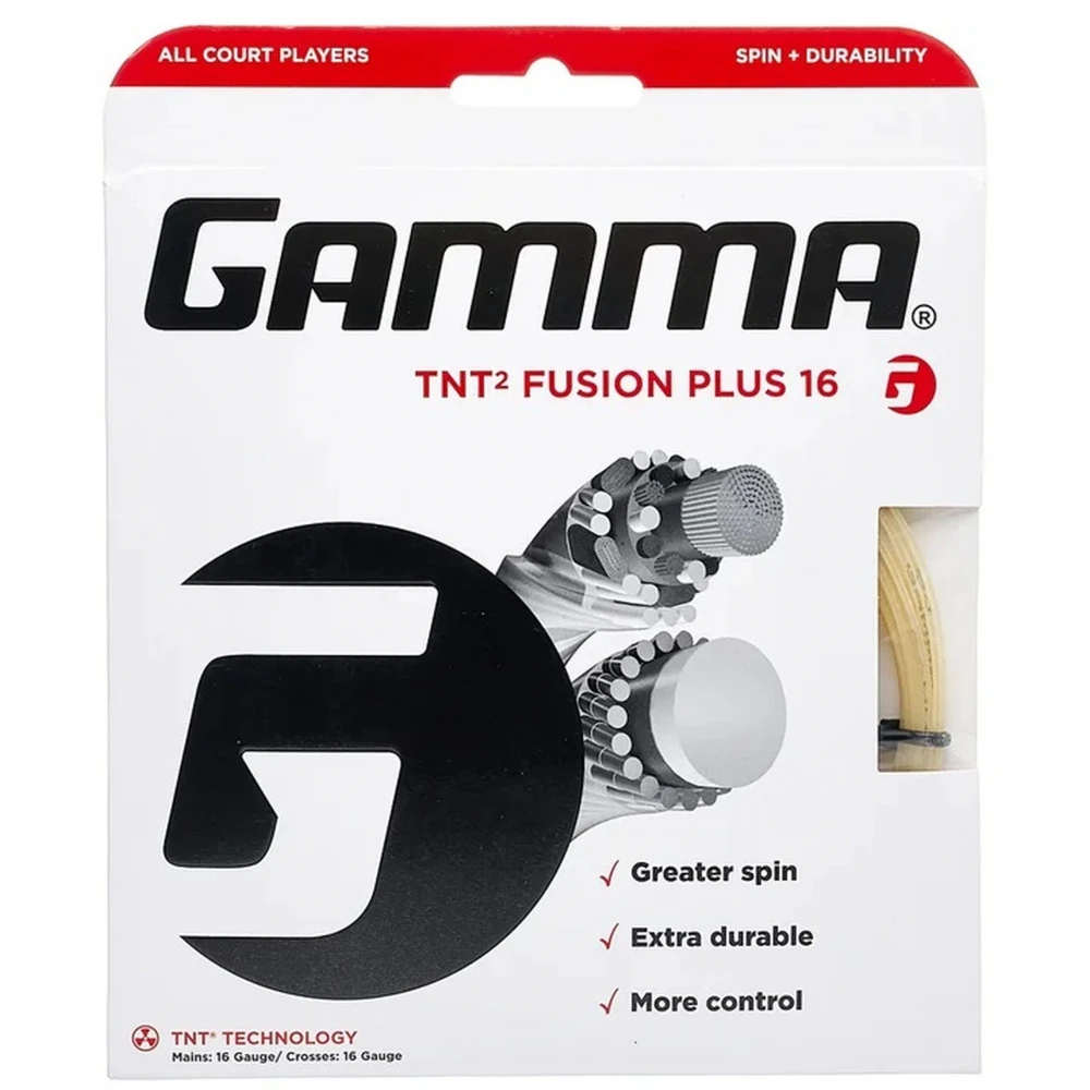 Gamma TNT2 Fusion Plus 16 Tennis String (Set) 1 Gamma TNT2 Fusion Plus 16 Tennis String (Set)