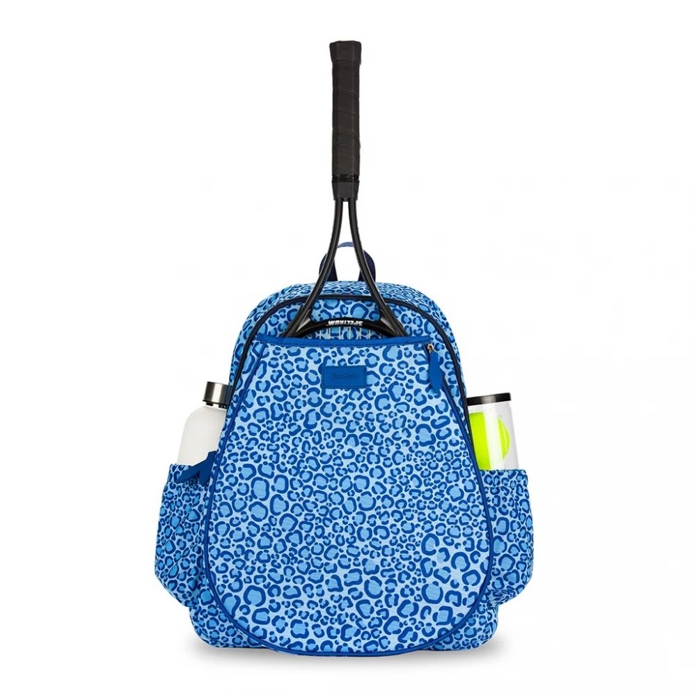 Ame & Lulu Game On Tennis Backpack (Blue Leopard)