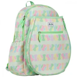 Ame & Lulu Junior Love Tennis Backpack (Cotton Candy) -Racket Equipment Store JLTBP263 ameandlulu jr love tennis backpack cotton candy side1 1000 1000