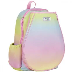 Ame & Lulu Little Love Tennis Backpack (Rainbow Sherbert) 5 Ame & Lulu Little Love Tennis Backpack (Rainbow Sherbert) -Racket Equipment Store LLTBP256 ameandlulu little love tennis backpack rainbow sherbert side1 1000 1000