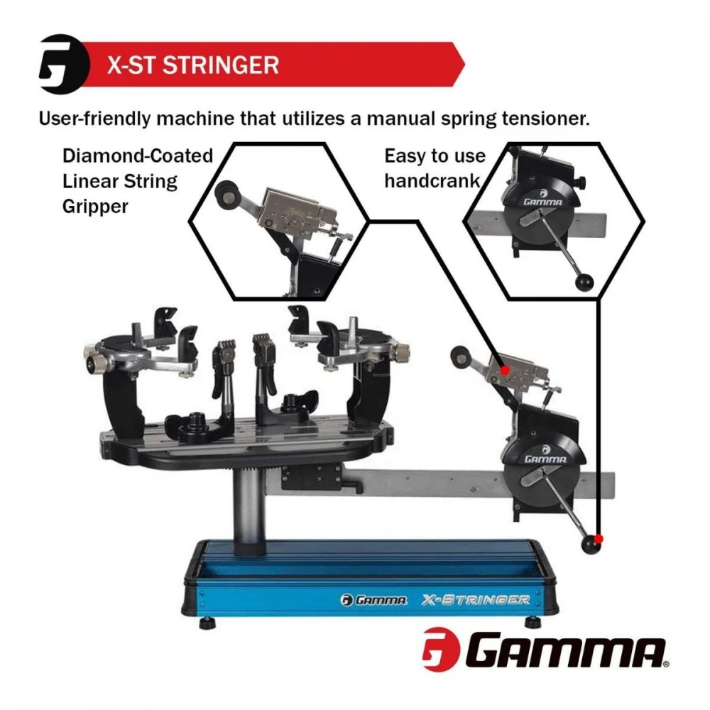 GAMMA X-Stringer ST 6pt Quick Mount Stringing Machine 2 GAMMA X-Stringer ST 6pt Quick Mount Stringing Machine - Image 2
