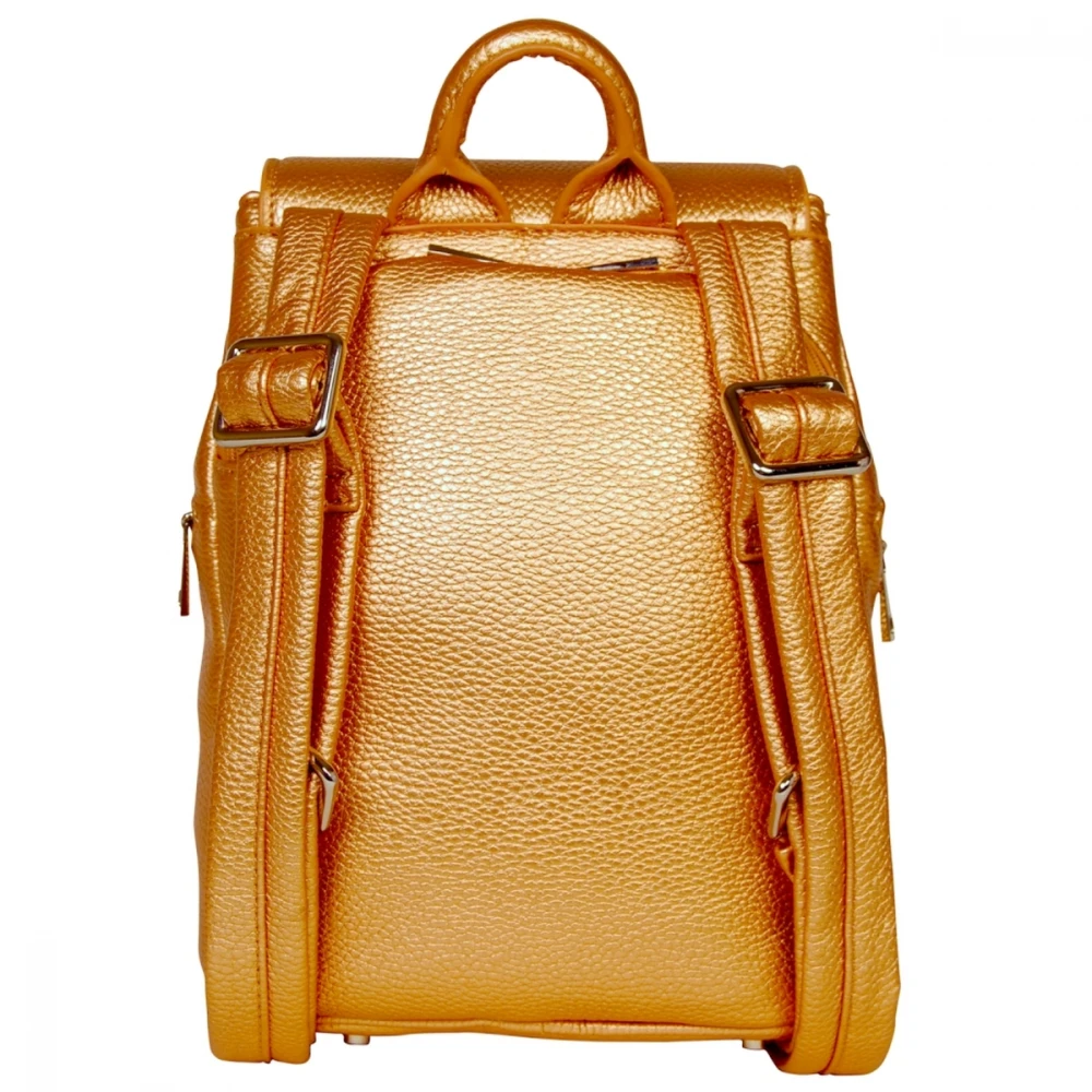 SportsChic Women’s Vegan Mini Backpack (Bronze) 2 SportsChic Women’s Vegan Mini Backpack (Bronze) - Image 2