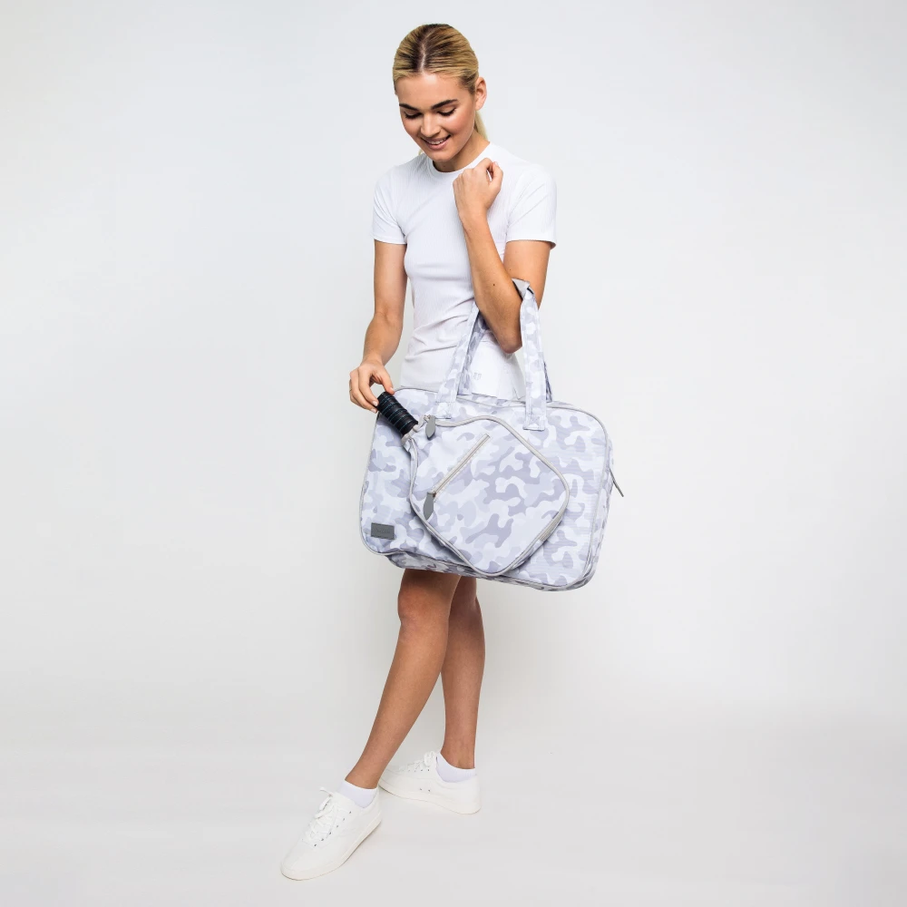 Ame & Lulu Pickleball Tote (Grey Camo) 3 Ame & Lulu Pickleball Tote (Grey Camo) - Image 3