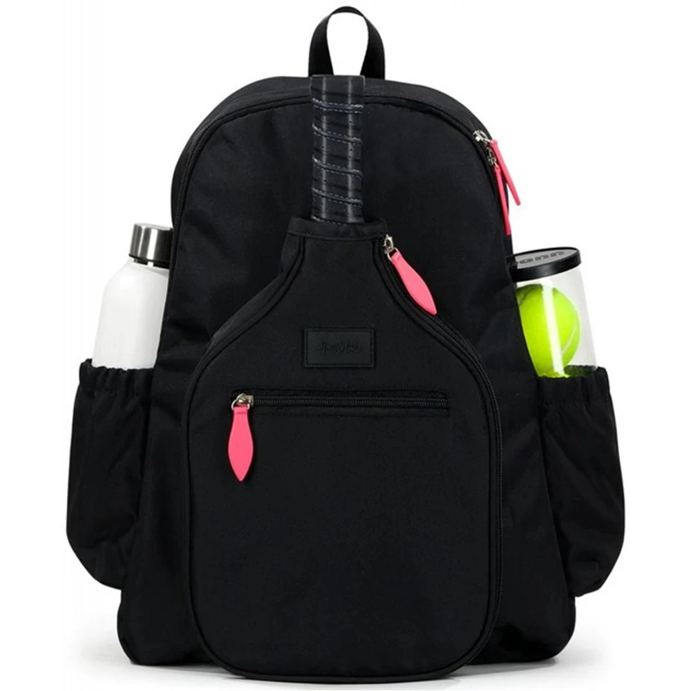 Ame & Lulu Pickleball Time Backpack (Black/Coral)