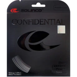 Solinco Confidential 17g Silver Tennis String (Set)