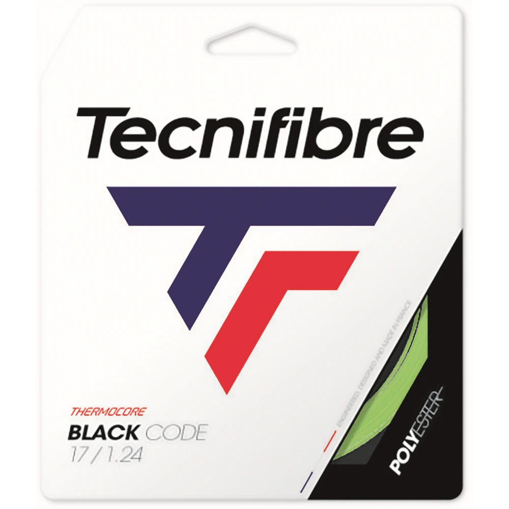 Tecnifibre Black Code Lime 17g Tennis String (Set)