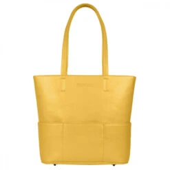 SportsChic Women’s Vegan Midi Pickleball Tote Bag (Saffron Yellow)