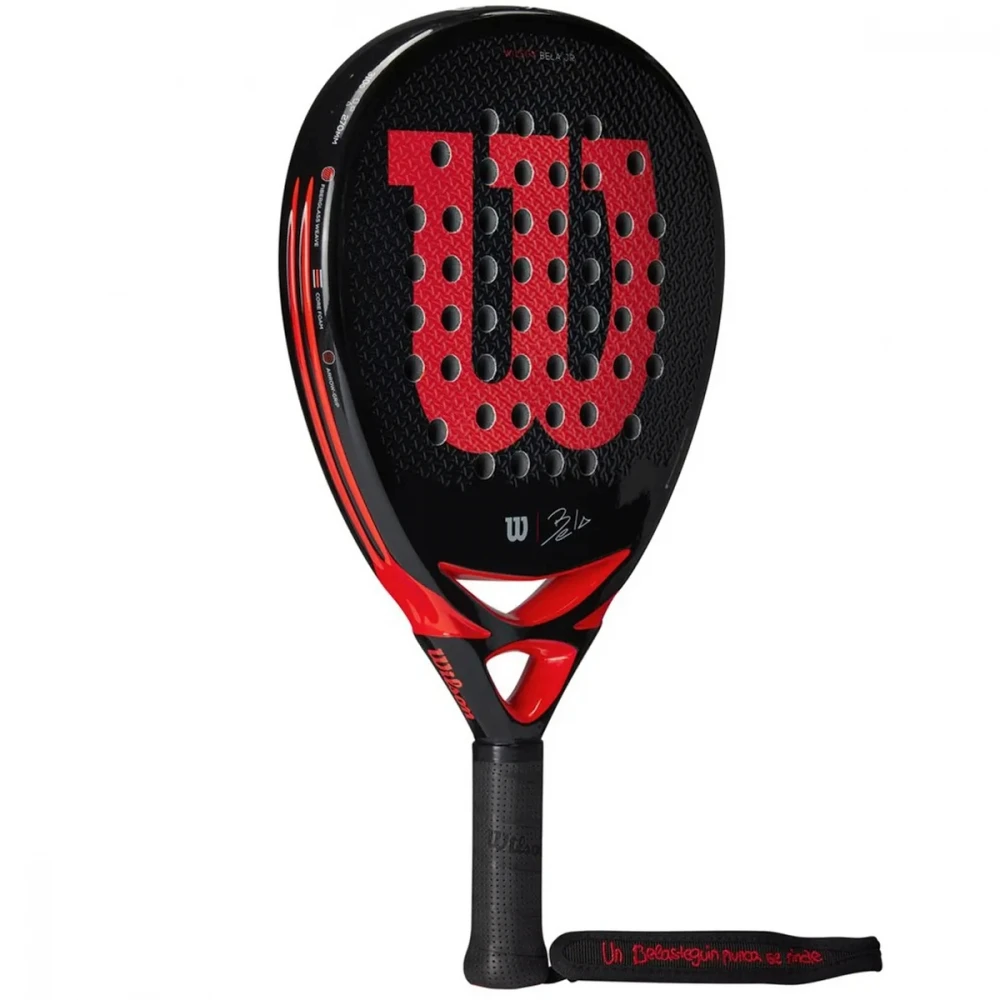 Wilson Bela Junior Padel Racket (Black/Red) - Image 2