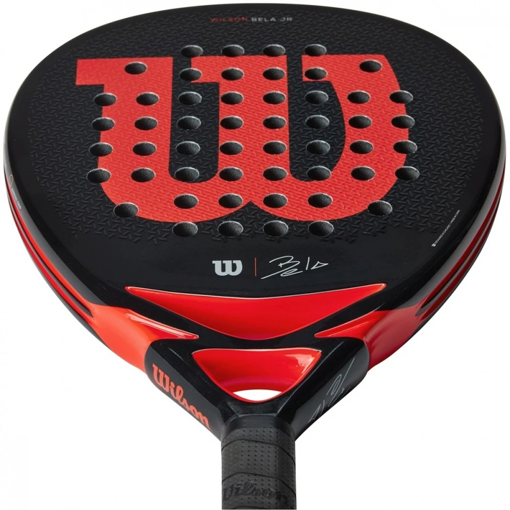 Wilson Bela Junior Padel Racket (Black/Red) - Image 3