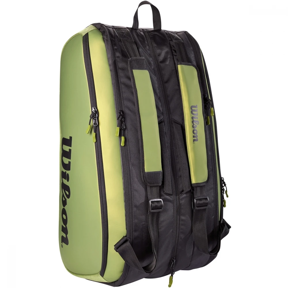 Wilson Super Tour Blade 15PK Tennis Racquet Bag (Green/Black) - Image 3