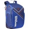 Wilson Roland Garros Super Tour Tennis Backpack (Blue/White/Clay)