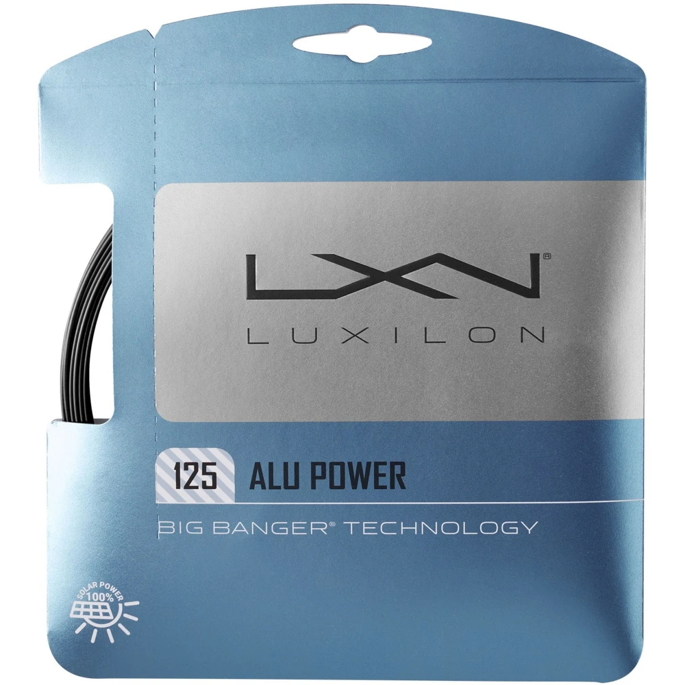 Luxilon ALU Power 125 Black Big Banger Technology Tennis String (Set)