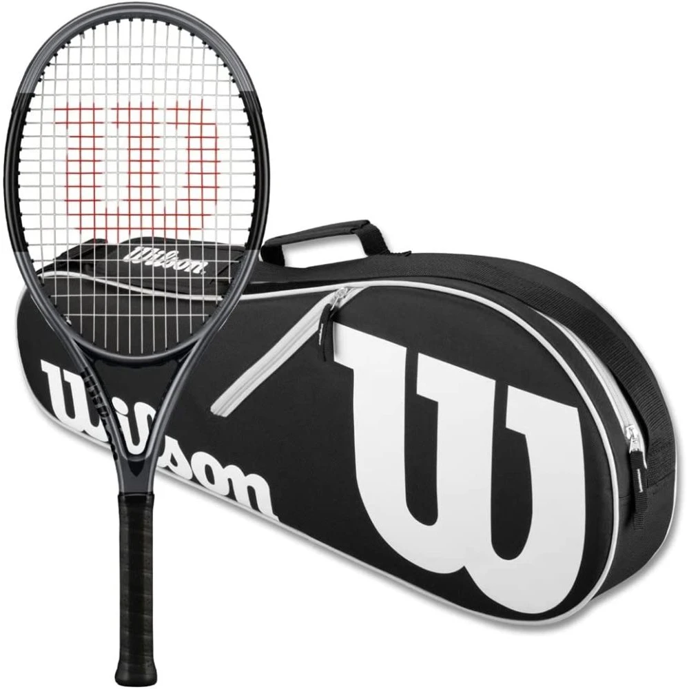 Wilson H2 Hyper Hammer Tennis Racquet Bundled W Advantage II Tennis Bag (Black/White) 1 Wilson H2 Hyper Hammer Tennis Racquet Bundled W Advantage II Tennis Bag (Black/White)