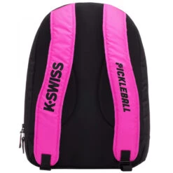 K-Swiss Pickleball Backpack (Pink/Black) -Racket Equipment Store bg127 669 k swiss pickleball backpack pink black3 1000 1000