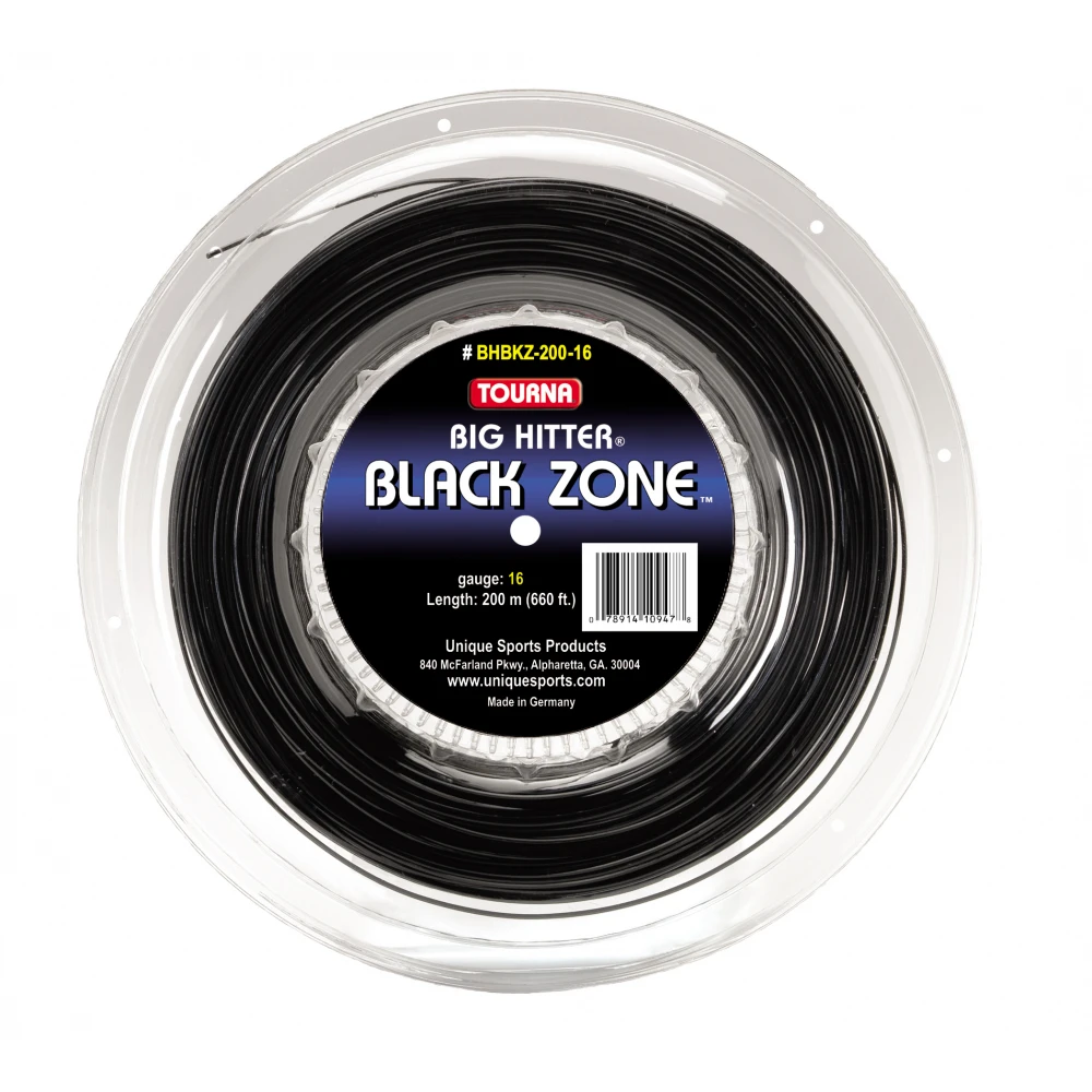 Tourna Big Hitter Black Zone 18g Tennis String (Reel) 1 Tourna Big Hitter Black Zone 18g Tennis String (Reel)