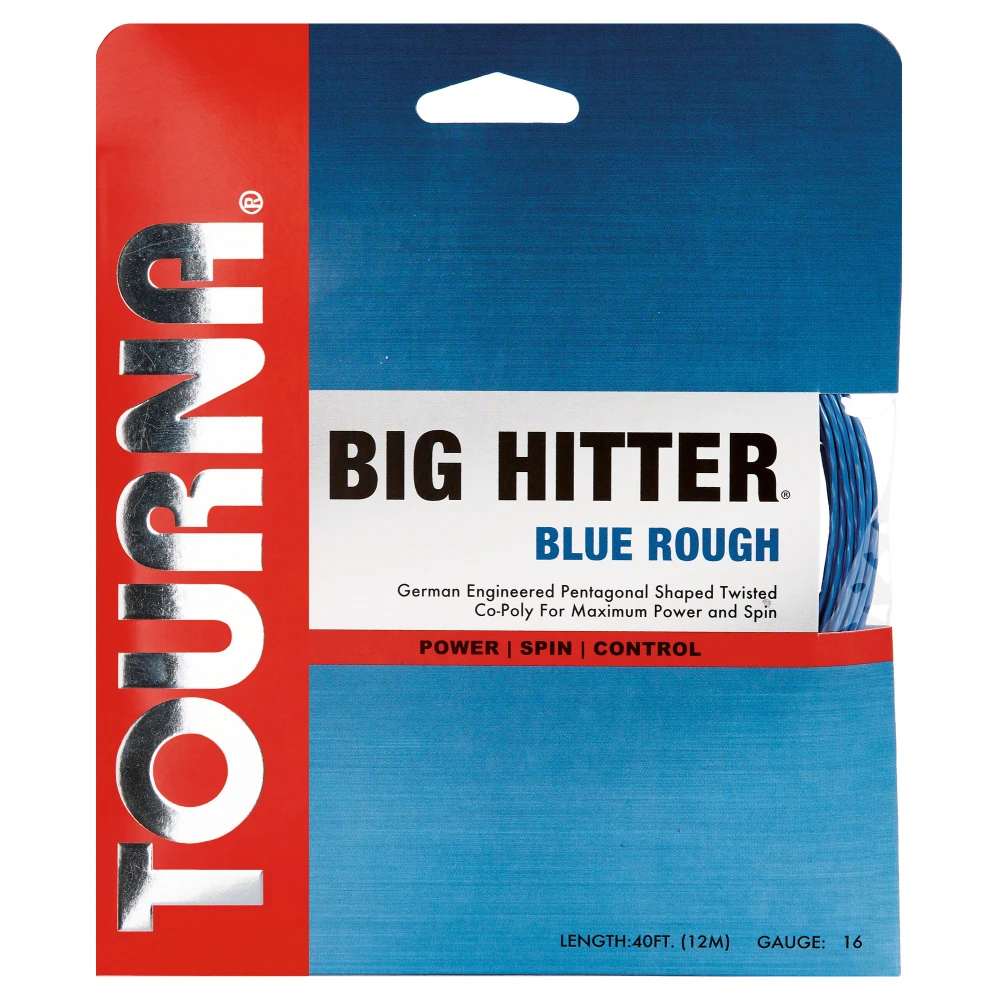 Tourna Big Hitter Blue Rough 16g Tennis String (Set) 1 Tourna Big Hitter Blue Rough 16g Tennis String (Set)