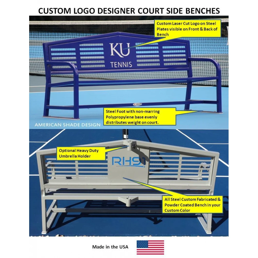 Custom Logo Apex 8-Foot Bench 2 Custom Logo Apex 8-Foot Bench - Image 2