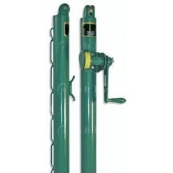 Courtmaster Round Tennis Post With External Wind (2 7/8 Inch OD)