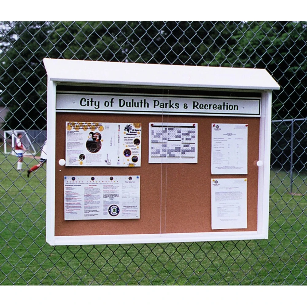 Har-Tru Outpost Message Center With Acrylic Doors, Model 250 (Black, Green, White) 1 Har-Tru Outpost Message Center With Acrylic Doors, Model 250 (Black, Green, White)