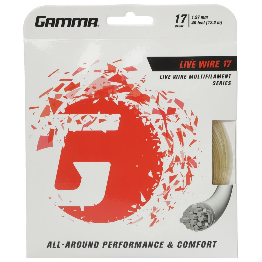 Gamma Live Wire 17g Tennis String (Set) 1 Gamma Live Wire 17g Tennis String (Set)