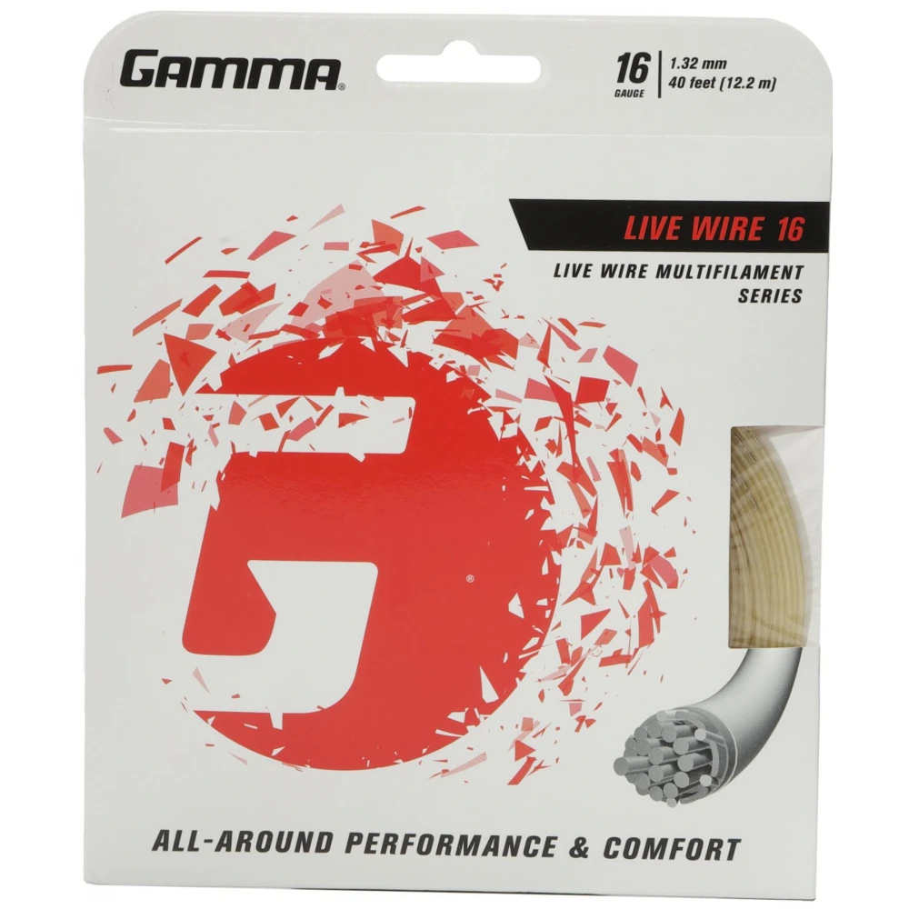Gamma Live Wire 16g Tennis String (Set) 1 Gamma Live Wire 16g Tennis String (Set)
