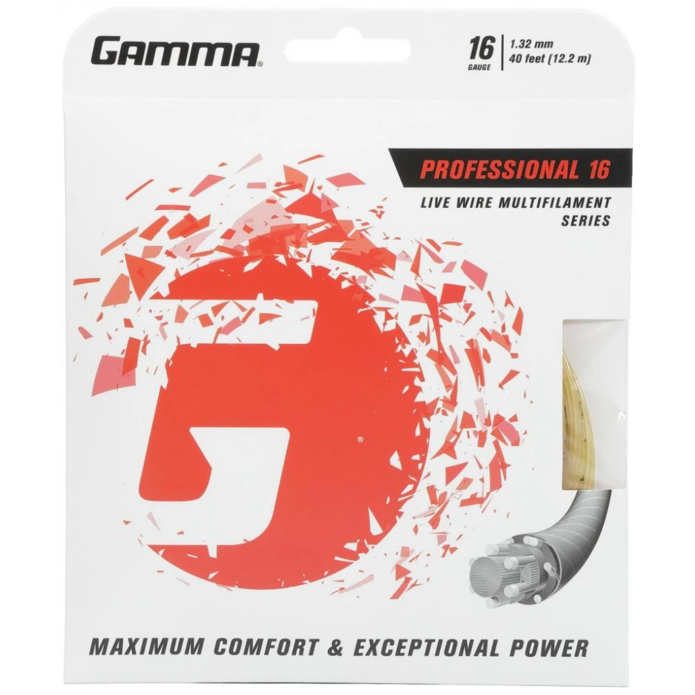 Gamma Live Wire Professional 16g Tennis String (Set) 1 Gamma Live Wire Professional 16g Tennis String (Set)